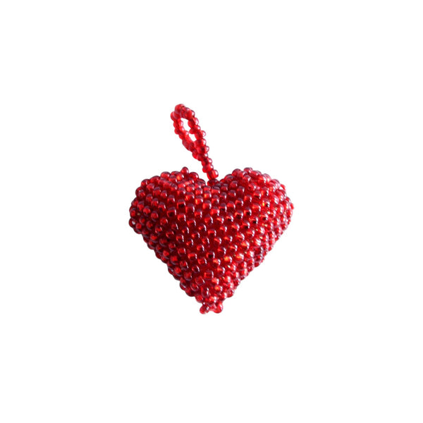 Mini Heart Ornament, Red