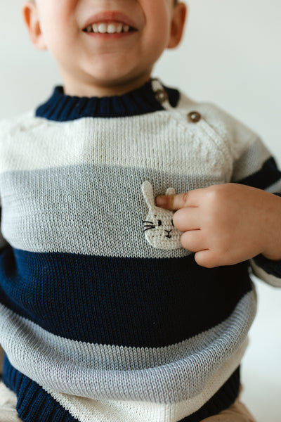 Bunny Striped Sweater