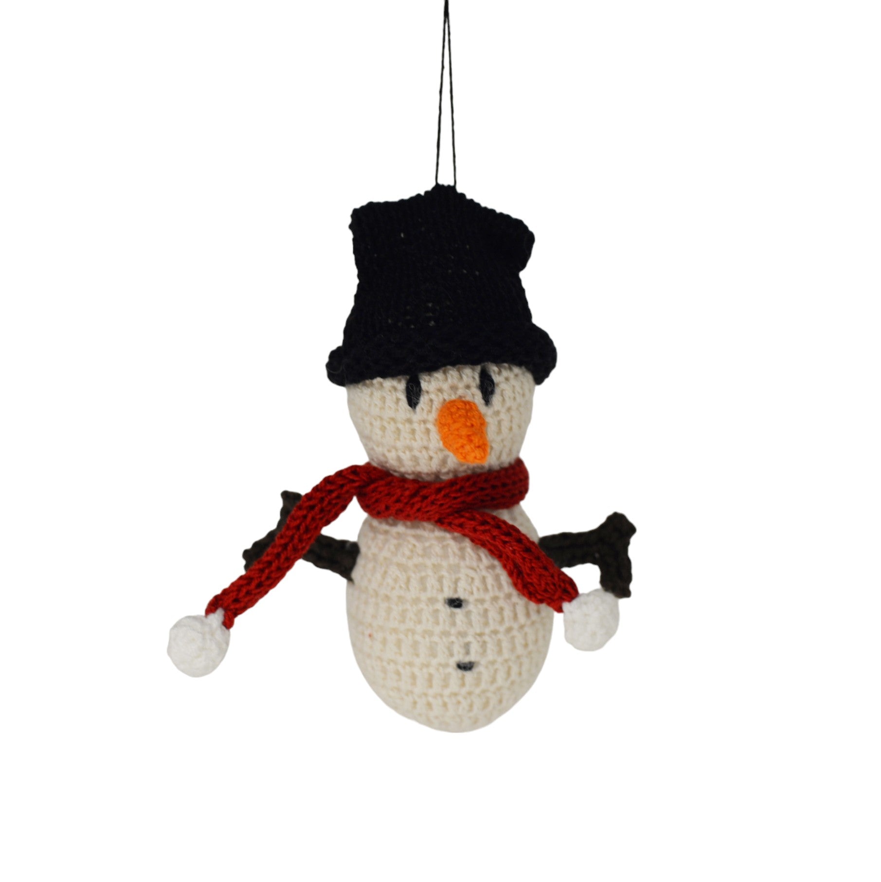 Crochet Snowman Ornament