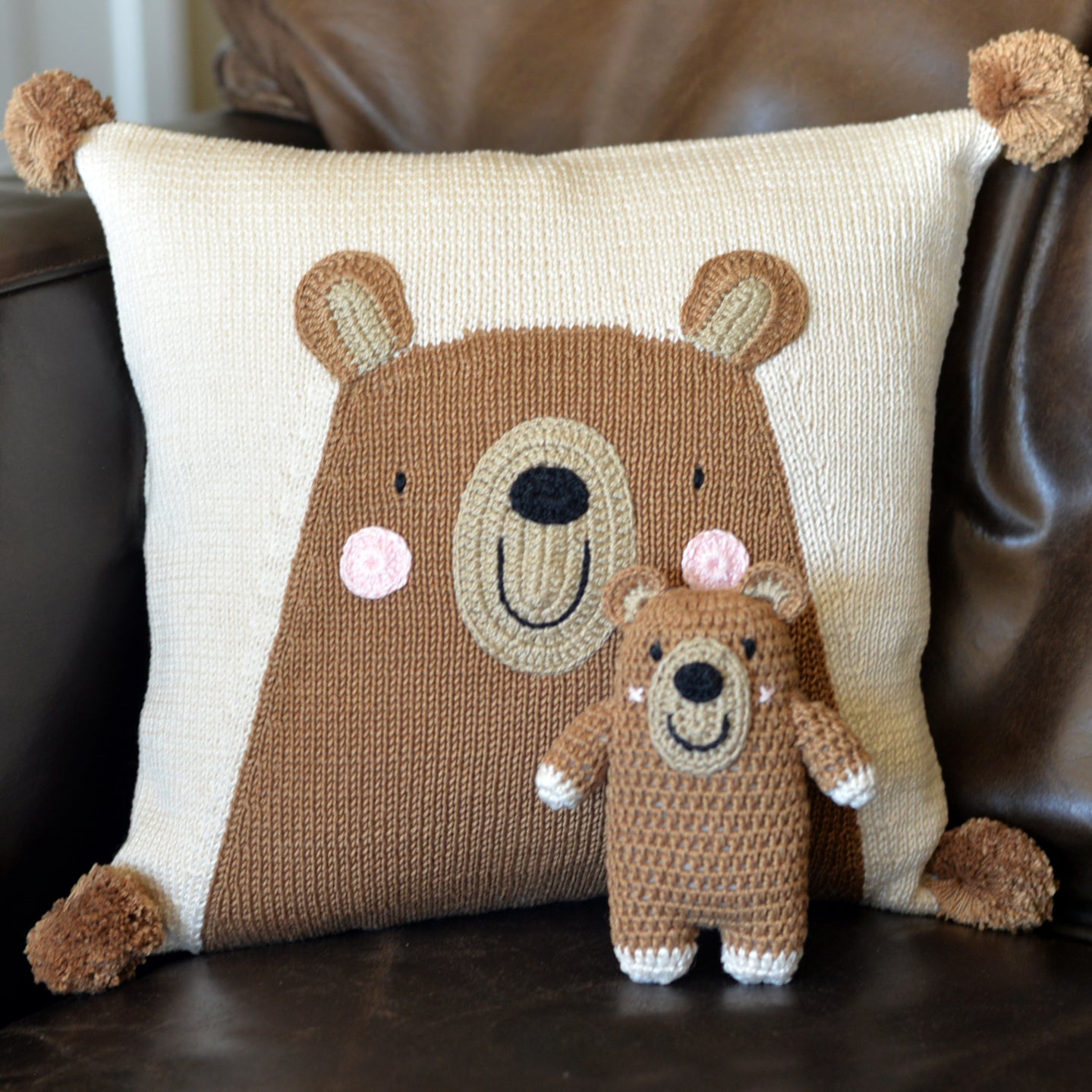 Teddy pillow on sale