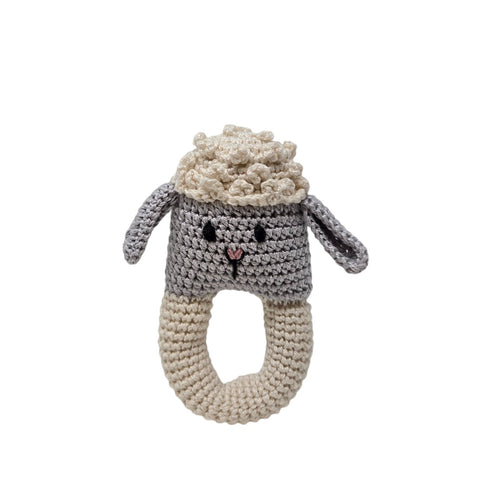 Crochet Lamb Baby Toy