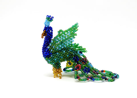 Peacock Ornament, Blue/Green